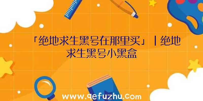 「绝地求生黑号在那里买」|绝地求生黑号小黑盒